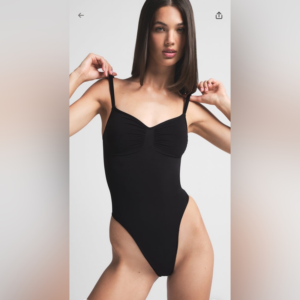 SKIMS Black Shapewear Bodysuit